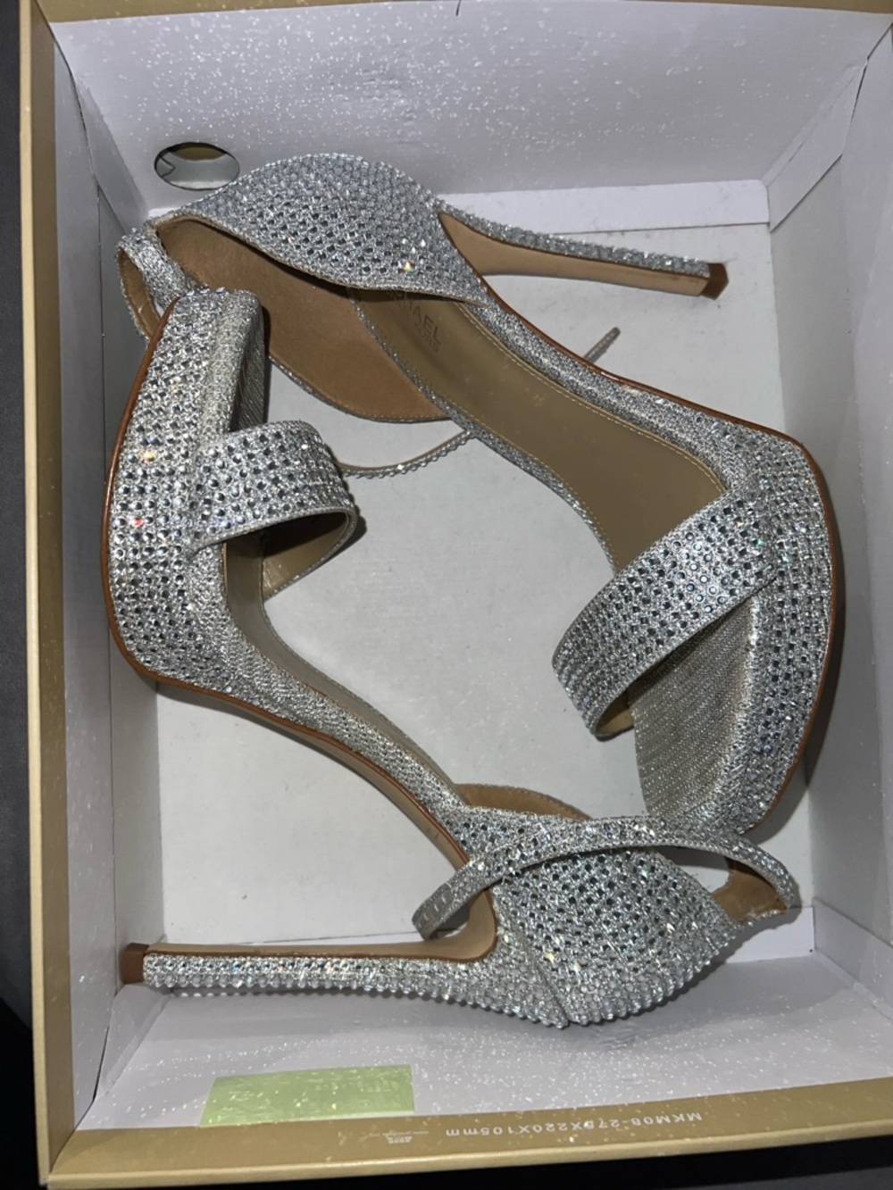 Michael Kors Silver Crystal Embellished Stiletto Sandals
Worn 1 for wedding
